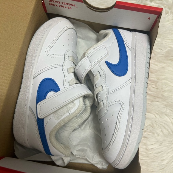 NIKE TODDLER SIZE 9 NIKE COURT BUROUGH LOW - Picture 3 of 8